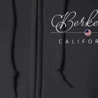 Berkeley California Ca On Berkeley Full Zip Hoodie