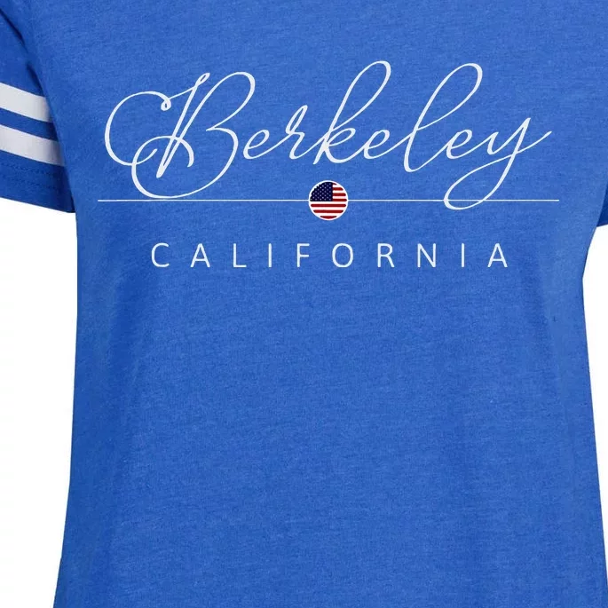 Berkeley California Ca On Berkeley Enza Ladies Jersey Football T-Shirt