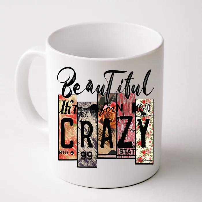 Beautiful Crazy Country Music Western Cowgirl Rodeo Front & Back Coffee Mug