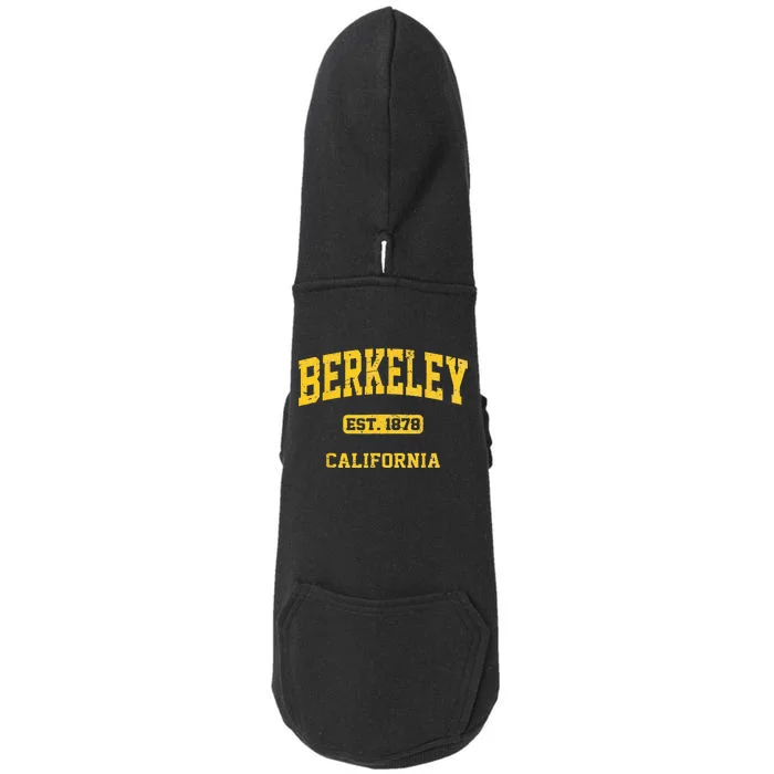 Berkeley California CA Vintage State Athletic Style Doggie 3-End Fleece Hoodie