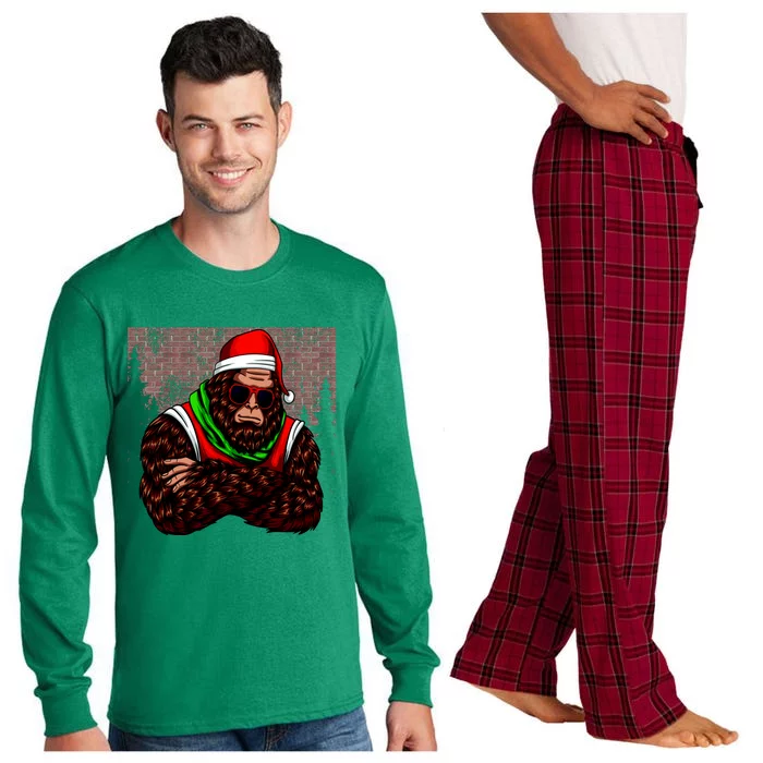 Bigfoot Christmas Cheer Long Sleeve Pajama Set