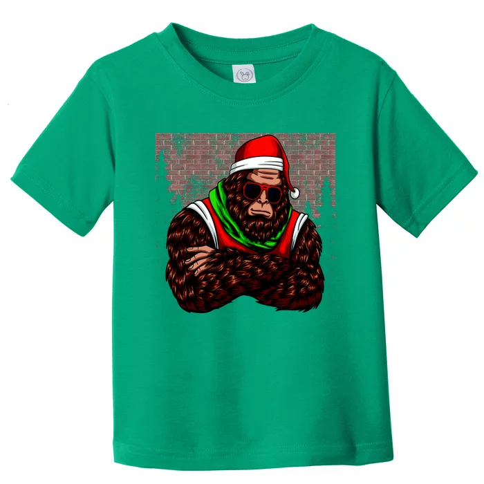 Bigfoot Christmas Cheer Toddler T-Shirt