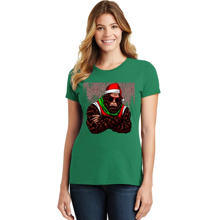 Bigfoot Christmas Cheer Women's T-Shirt