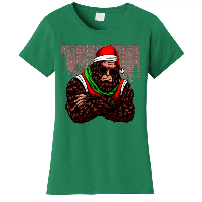 Bigfoot Christmas Cheer Women's T-Shirt