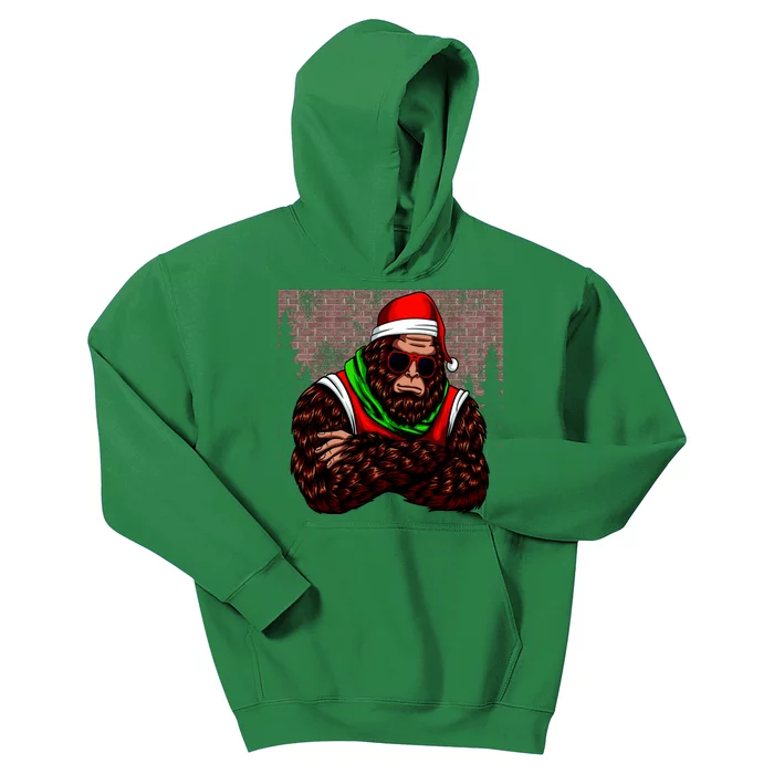 Bigfoot Christmas Cheer Kids Hoodie