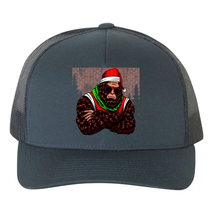 Bigfoot Christmas Cheer Yupoong Adult 5-Panel Trucker Hat