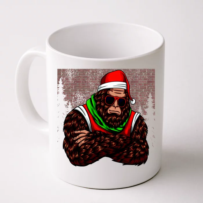 Bigfoot Christmas Cheer Front & Back Coffee Mug