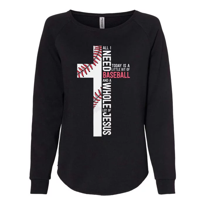 Baseball Christian Cross Philippians 4:13 Coach Womens California Wash Sweatshirt