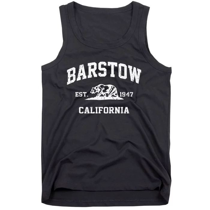 Barstow California CA Vintage State Athletic Style Tank Top