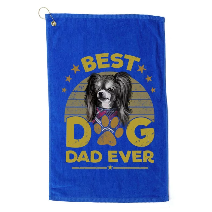 Best Chinese Crested Dog Dad Ever Gift Cool Gift Platinum Collection Golf Towel