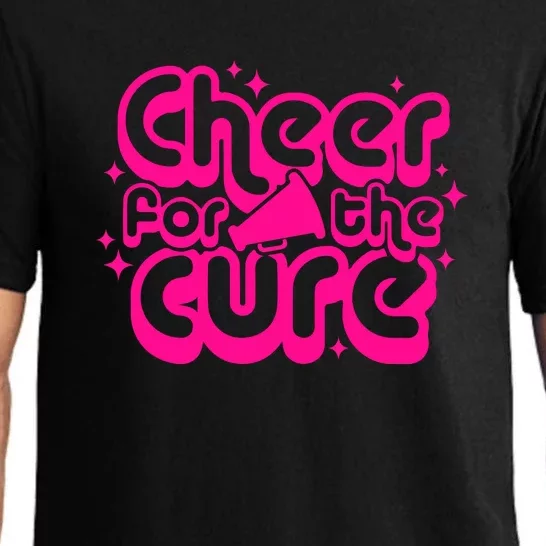 Breast Cancer Cheer For The Cure Pink Awareness Gift Pajama Set