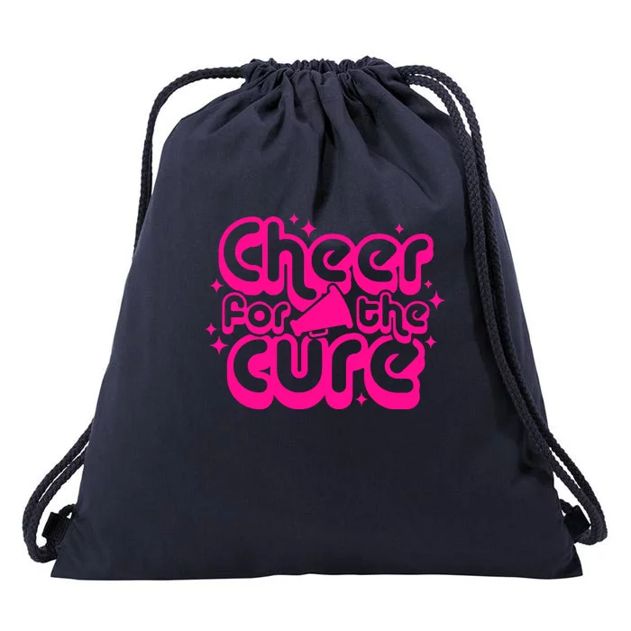 Breast Cancer Cheer For The Cure Pink Awareness Gift Drawstring Bag