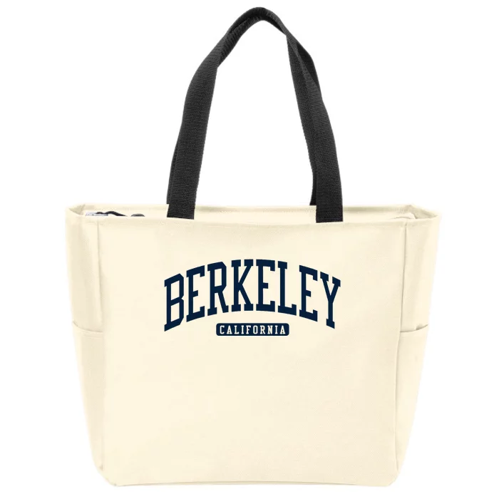 Berkeley California Ca College Style Zip Tote Bag