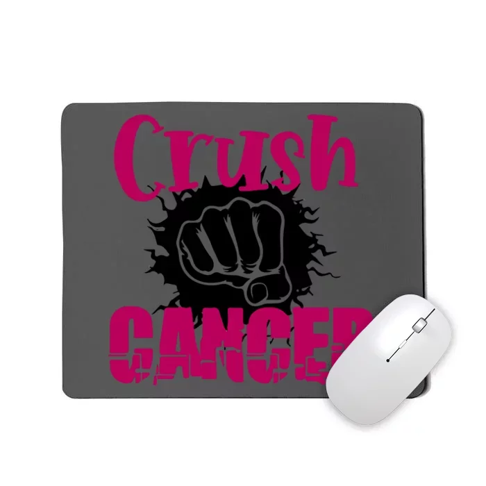 Breast Cancer Crush Cancer Awareness Gift Mousepad