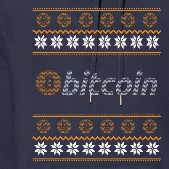 Bitcoin Cryptocurrency Christmas Holiday Premium Hoodie