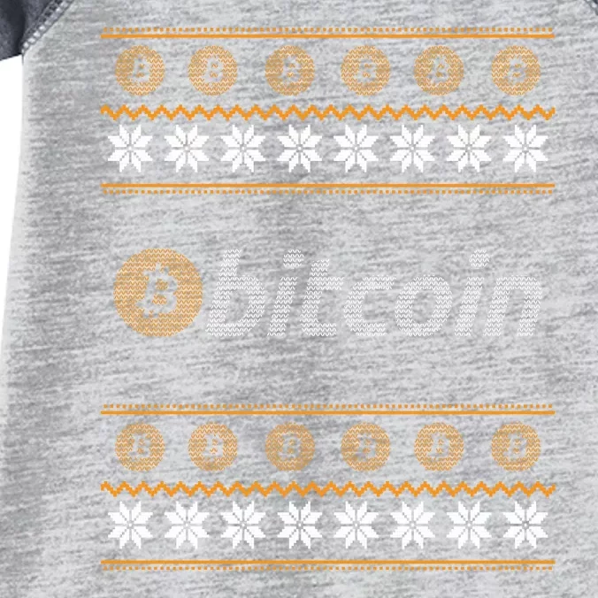 Bitcoin Cryptocurrency Christmas Holiday Infant Baby Jersey Bodysuit