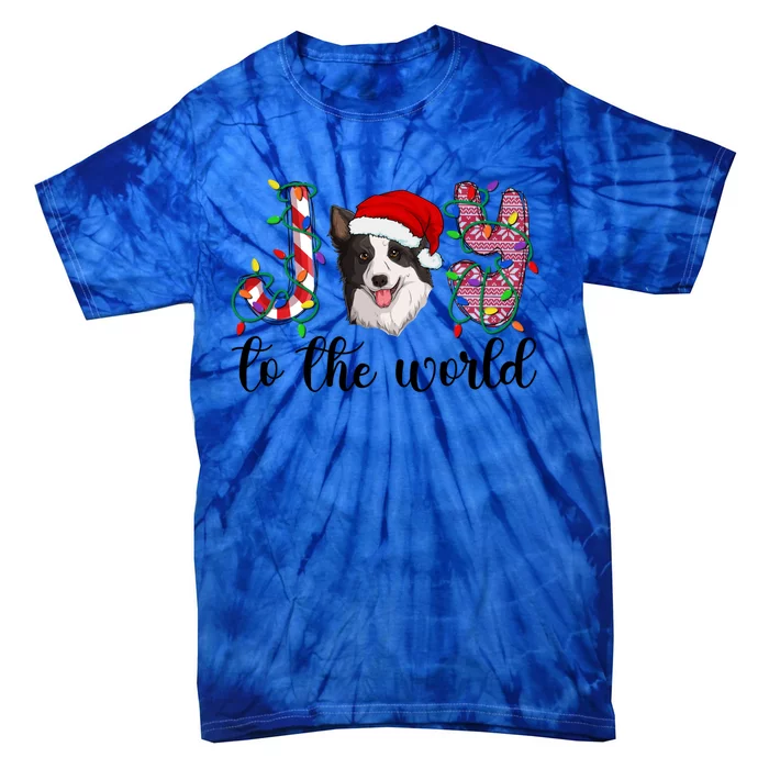 Border Collie Christmas Border Collie Xmas Party Great Gift Tie-Dye T-Shirt