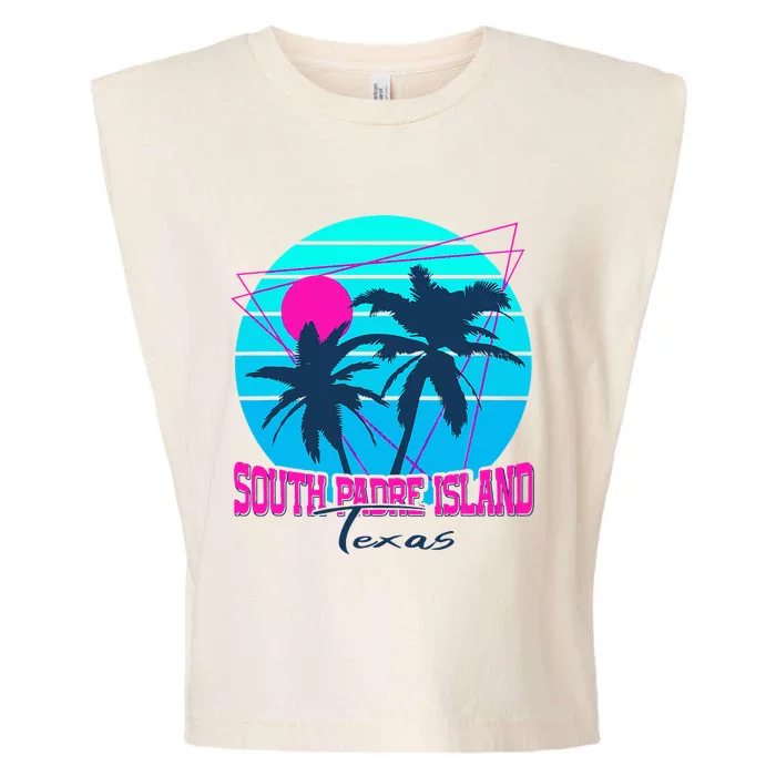 Beach Coastal City Vacation Souvenir South Padre Island Garment-Dyed Women's Muscle Tee