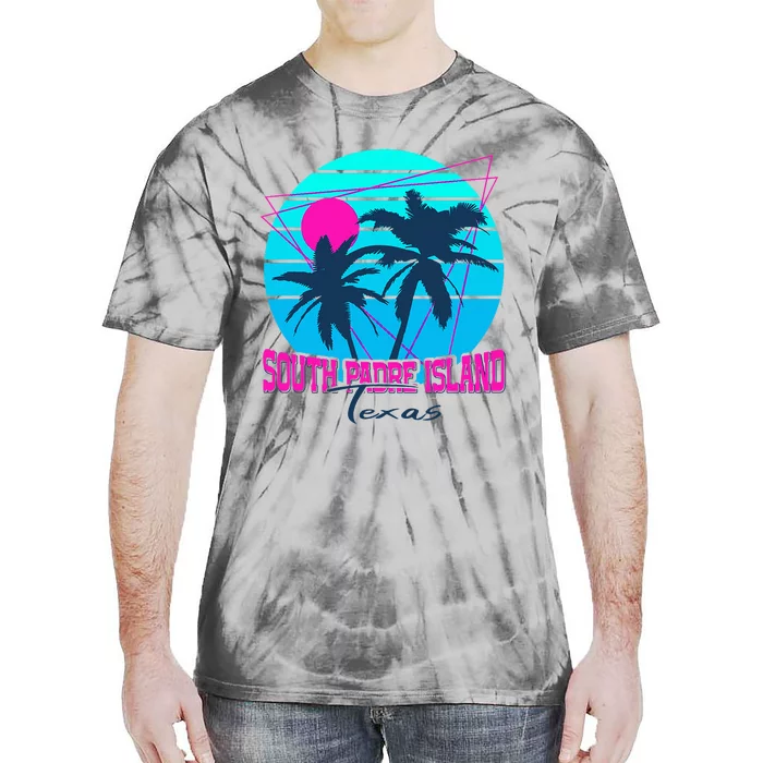 Beach Coastal City Vacation Souvenir South Padre Island Tie-Dye T-Shirt