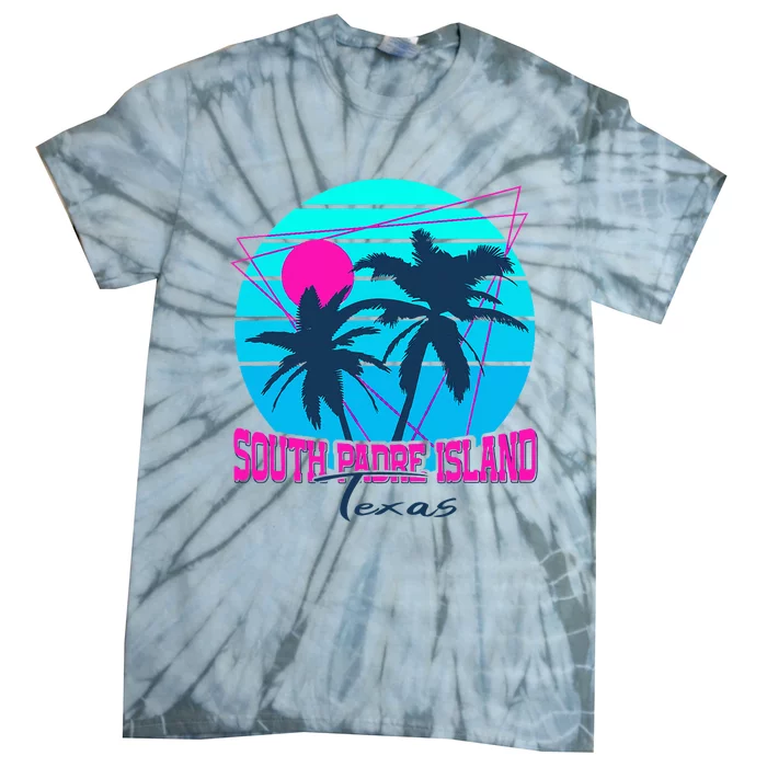 Beach Coastal City Vacation Souvenir South Padre Island Tie-Dye T-Shirt