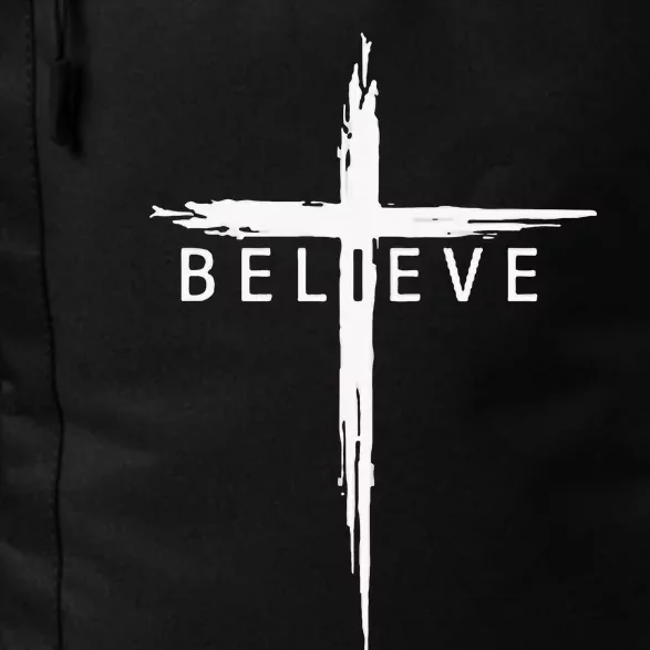 Believe Christian Cross Jesus Christ Christians Daily Commute Backpack