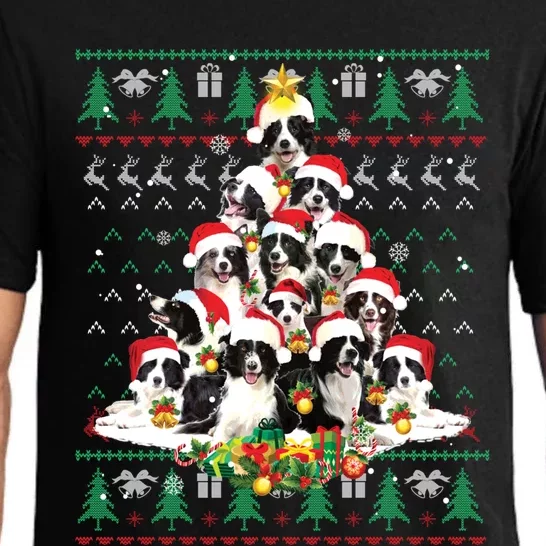 Border Collie Christmas Dog Lover Gift Ugly Sweater Xmas Gift Pajama Set