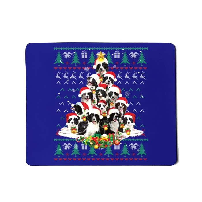 Border Collie Christmas Dog Lover Gift Ugly Sweater Xmas Gift Mousepad