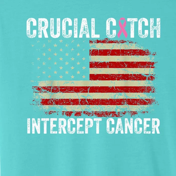 Breast Cancer Crucial A Catch Intercept Cancer ChromaSoft Performance T-Shirt