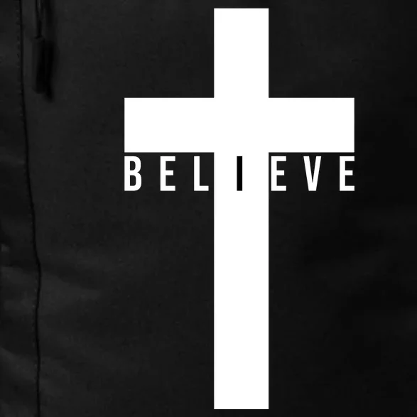 Believe Christian Cross Religious Daily Commute Backpack