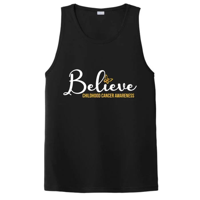 Believe Childhood Cancer Awareness Performance Tank