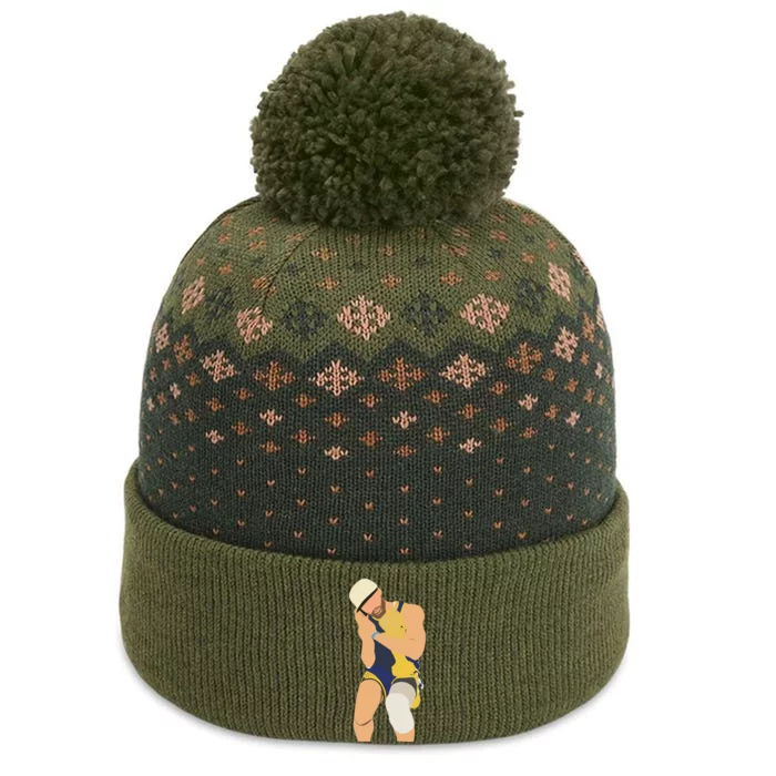 Bareface Clothing Curry Night Night The Baniff Cuffed Pom Beanie