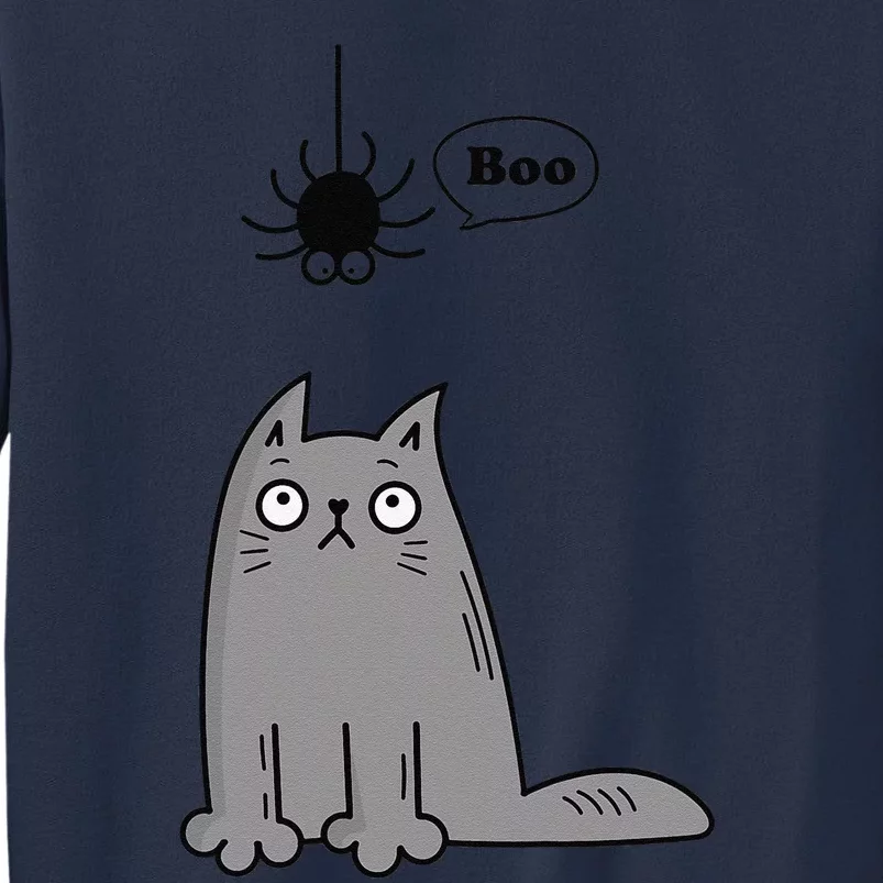 Boo Cute Cat And Spider Halloween Costume For Women Or Sweatshirt