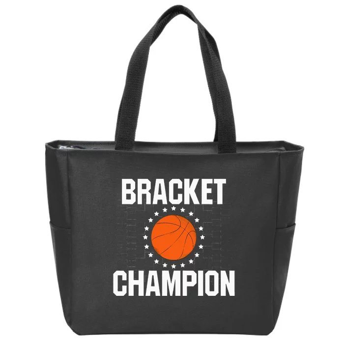 Bracket Champion College Basketball Tournament Zip Tote Bag