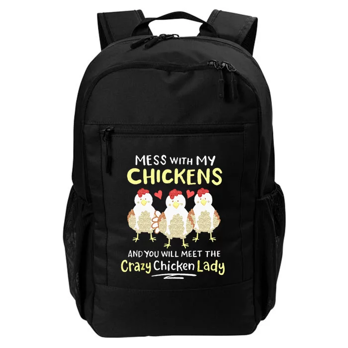 Backyard Crazy Chicken Lady Farmer Daily Commute Backpack