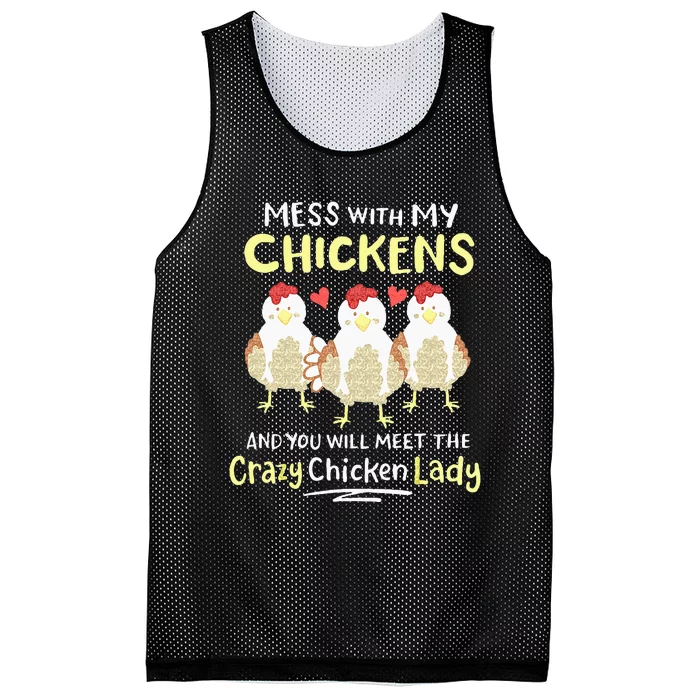 Backyard Crazy Chicken Lady Farmer Mesh Reversible Basketball Jersey Tank