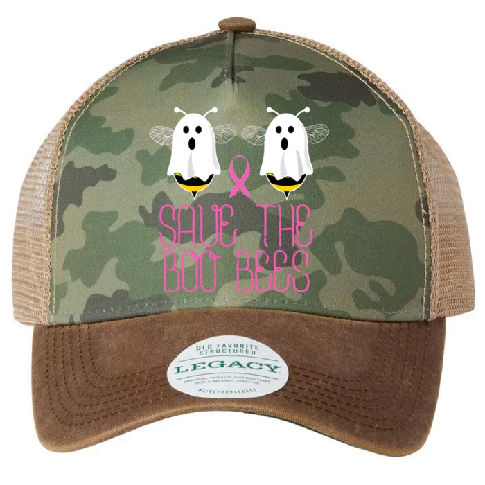 Breast Cancer Cute Halloween Save The Boobees Boo Bees Gift Legacy Tie Dye Trucker Hat