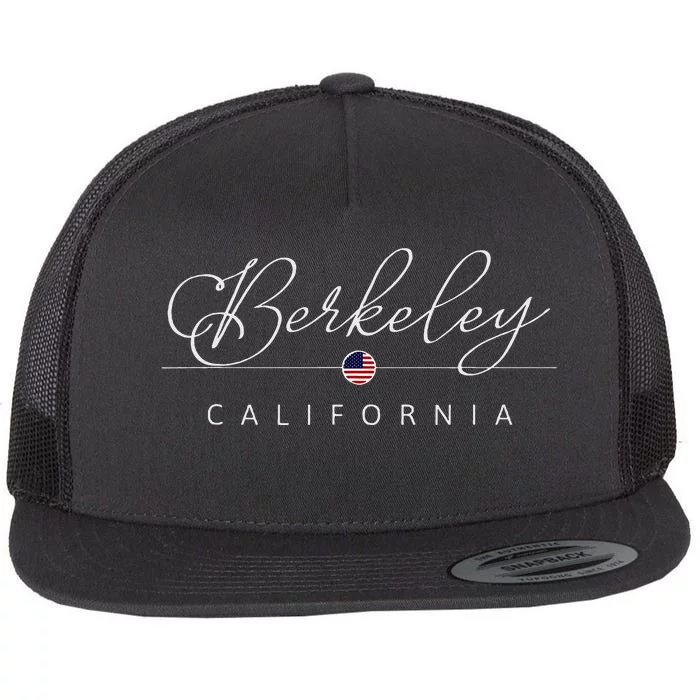 Berkeley California Ca On Berkeley Flat Bill Trucker Hat