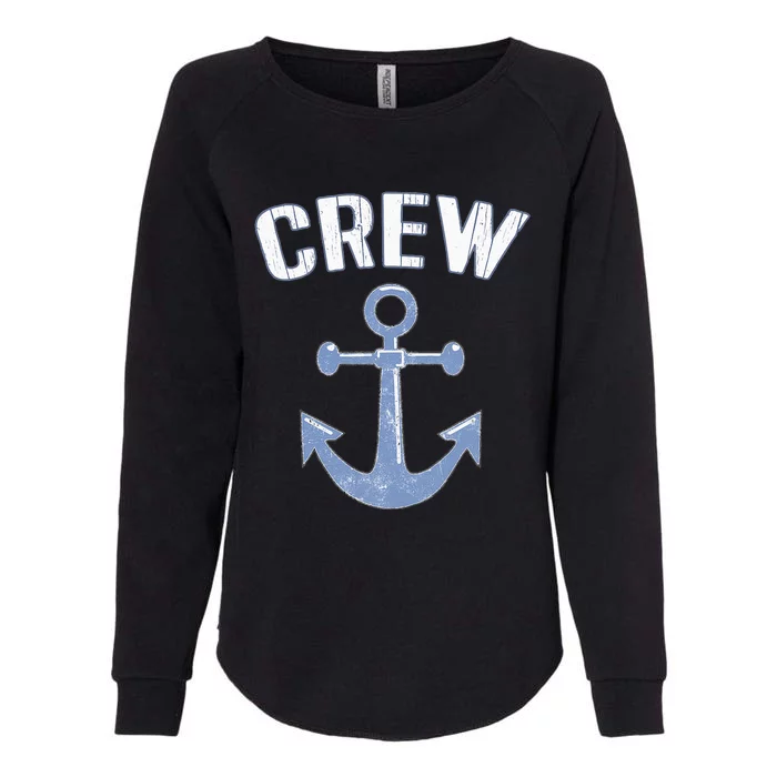 Boating Captain Crew Pontoon Nautical Gift Sailing Anchor Womens California Wash Sweatshirt