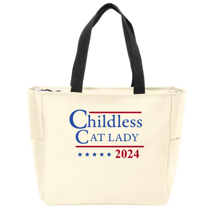 Browbrotherr Childless Cat Lady 2024 Zip Tote Bag