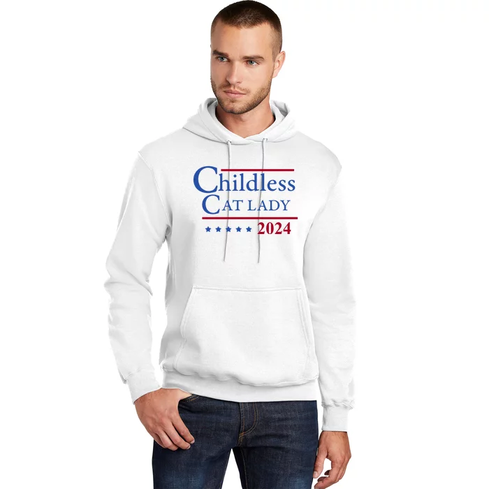 Browbrotherr Childless Cat Lady 2024 Hoodie