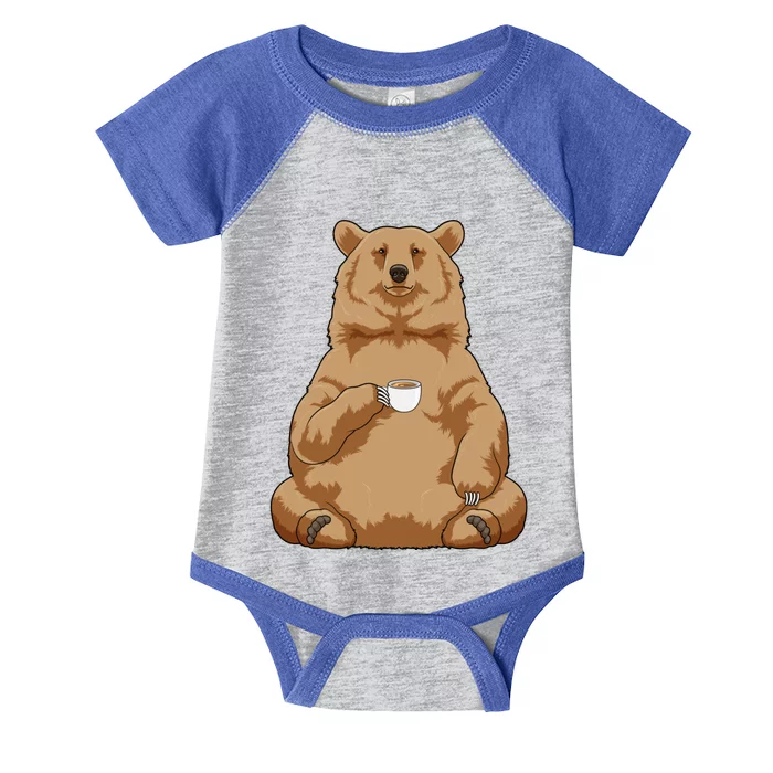 Bear Coffee Cup Gift Infant Baby Jersey Bodysuit