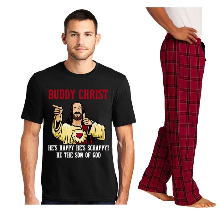 Buddy Christ Christmas Cool Jesus Religious Christian Pajama Set