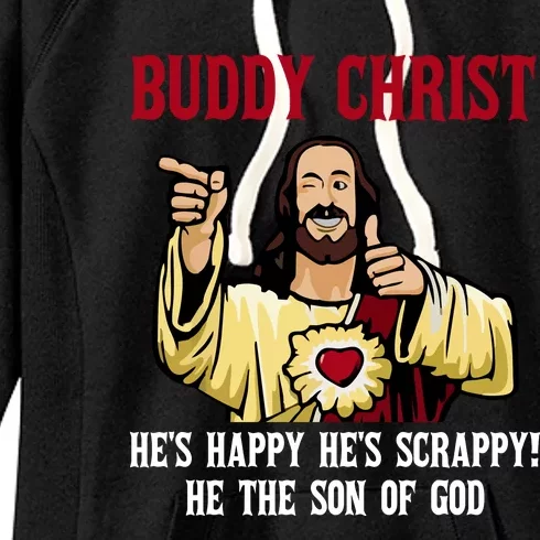 Buddy Christ Christmas Cool Jesus Religious Christian Women's Fleece Hoodie