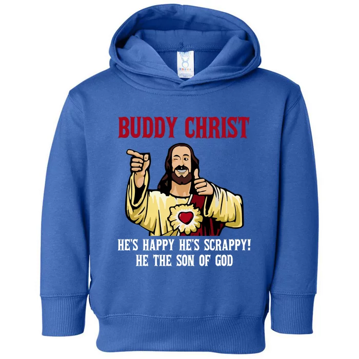 Buddy Christ Christmas Cool Jesus Religious Christian Toddler Hoodie