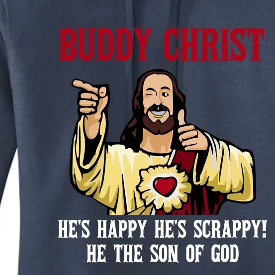 Buddy Christ Christmas Cool Jesus Religious Christian Women's Pullover Hoodie