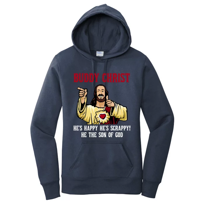 Buddy Christ Christmas Cool Jesus Religious Christian Women's Pullover Hoodie