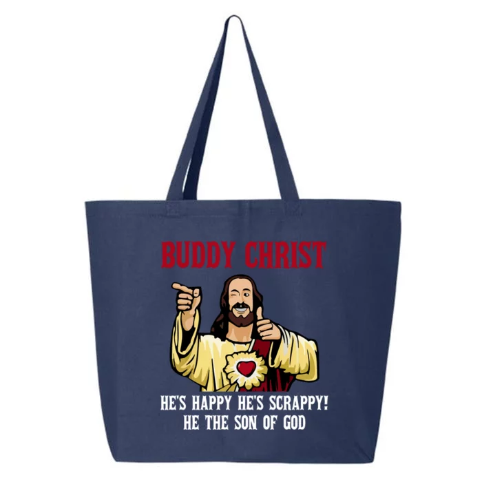 Buddy Christ Christmas Cool Jesus Religious Christian 25L Jumbo Tote