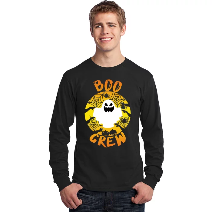 Boo Crew Cute Halloween Ghost Long Sleeve Shirt