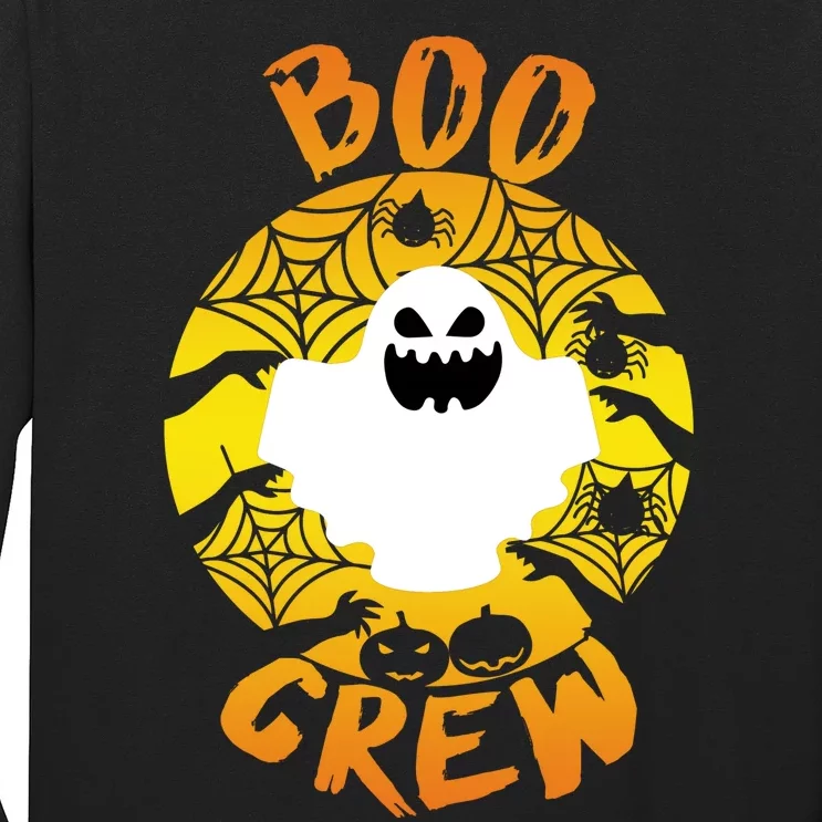 Boo Crew Cute Halloween Ghost Long Sleeve Shirt