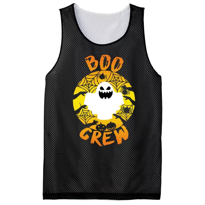 Boo Crew Cute Halloween Ghost Mesh Reversible Basketball Jersey Tank